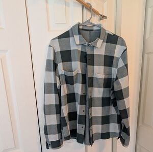 Lulu Green and Grey Checkered Shirt